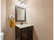 Modern powder room with stylish vanity and fixtures at 3052 Fleet Sw St, Marietta, GA 30064