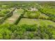 Scenic aerial view of farmland and green pastures, complemented by lush forests at 173 Price Rd, Brooks, GA 30205