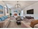 Inviting living room with a fireplace, hardwood floors, and abundant natural light at 3623 Spring Meadow Ct, Acworth, GA 30101