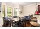 Cozy breakfast nook with bay window and comfortable seating at 108 Telfair Ln, Mcdonough, GA 30253