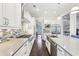 Beautiful kitchen with white cabinets, stainless steel appliances, and a large center island at 2652 Brickell Sq, Atlanta, GA 30341