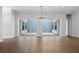 Open dining area featuring glass doors to outdoor patio at 91 Batten Board Way, Woodstock, GA 30189