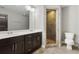 Updated bathroom featuring a tile shower, modern vanity and toilet at 1365 Memorial Se Dr # 12, Atlanta, GA 30317