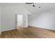 Bedroom featuring wood floors, a vaulted ceiling, and closet at 1909 Riverlanding Cir, Lawrenceville, GA 30046