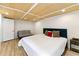 Cozy bedroom featuring wood ceiling and recessed lighting, complemented by neutral decor at 4265 Hidden Valley Dr, South Fulton, GA 30349