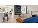 Modern living space with fireplace, open floor plan, and stylish decor at 4265 Hidden Valley Dr, South Fulton, GA 30349