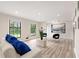 Spacious living room with hardwood floors, large windows, and contemporary decor at 4265 Hidden Valley Dr, South Fulton, GA 30349