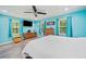 Large primary bedroom features two windows, dressers and neutral decor at 4365 Dover Crossing Dr, Marietta, GA 30066