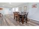 Dining room area with dark wood table and chairs, and modern decor at 4365 Dover Crossing Dr, Marietta, GA 30066