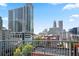 Breathtaking city view from the balcony of this high-rise apartment at 860 Peachtree Ne St # 904, Atlanta, GA 30308