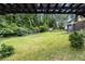 Expansive backyard featuring well-maintained lawn and lush greenery, perfect for outdoor activities at 1239 Sharonton Dr, Stone Mountain, GA 30083