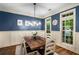 Elegant dining room with large windows, stylish lighting, and comfortable seating at 3087 Dunton Se St, Smyrna, GA 30080