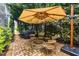 Outdoor patio featuring a fire pit, comfortable seating, and a relaxing atmosphere at 3087 Dunton Se St, Smyrna, GA 30080