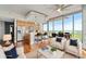 Open living space with hardwood floors, and lots of natural light at 855 Peachtree Ne St # 2713, Atlanta, GA 30308