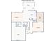 Main level floorplan featuring kitchen, dining room, living room, and garage at 1172 Rockmart Nw Cir, Kennesaw, GA 30144