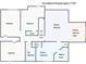 Second level floorplan features bedrooms, bathrooms, and walk-in closet at 1172 Rockmart Nw Cir, Kennesaw, GA 30144