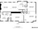 First floor layout featuring a spacious living room, kitchen, dining room, Gathering room, and laundry area at 2151 Desmond Dr, Decatur, GA 30033