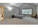 Spacious bedroom has high ceilings, a ceiling fan, and lots of natural light at 2895 Cross Creek Dr, Cumming, GA 30040