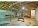 Unfinished basement space with concrete floors and exposed ceiling, offering ample space for customization at 101 Stroud Se Dr, Mableton, GA 30126
