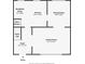 Detailed first-floor layout showcasing kitchen, dining, and Gathering room dimensions at 3240 Corktree Trl, Stonecrest, GA 30038