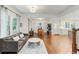 Spacious living room with hardwood floors that connect to dining area, offering a versatile living space at 1590 Johnson Ne Rd, Atlanta, GA 30306