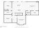 Detailed basement floor plan showcases layout of bedroom, living room, media room, kitchenette, and unfinished storage areas at 2740 Cezanne Ln, Cumming, GA 30041