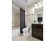 Bathroom with shower, toilet, vanity and tiled floor at 2740 Cezanne Ln, Cumming, GA 30041