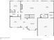 First floor plan of home with living room, kitchen, dining room, and garage at 2740 Cezanne Ln, Cumming, GA 30041
