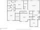 Second floor plan of home with primary bedroom and ensuite bath and additional bedrooms at 2740 Cezanne Ln, Cumming, GA 30041