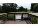 View from a wooden deck overlooking the backyard at 162 Odyssey Turn, Conyers, GA 30012