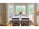 Breakfast nook with a bay window and a view of the backyard at 1812 Riverton Dr, Suwanee, GA 30024