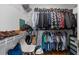 Walk-in closet with ample storage, wire shelving and lots of hanging space at 2284 Dauphine St, East Point, GA 30344