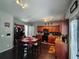 Spacious eat-in kitchen with stainless appliances, ample cabinet space, and dark wood flooring at 1117 Balvaird Dr, Lawrenceville, GA 30045