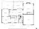 First floor plan showcasing the layout of the main living areas of the home at 375 Spindle Ct, Sandy Springs, GA 30350