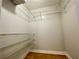 Walk-in closet showing installed wire shelving for storage at 199 14Th Ne St # 710, Atlanta, GA 30309