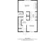 Detailed floor plan showcasing the first floor layout, including living room, kitchen, dining area, and bath at 95 Ivy Ne Trl, Atlanta, GA 30342