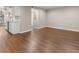 Neutral living room with hardwood floors, granite countertops and stainless steel appliances at 95 Ivy Ne Trl, Atlanta, GA 30342