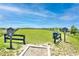 Community dog park with lush grass, fencing, and signage, perfect for residents to enjoy with their furry friends at 1085 Celebration Dr, Roswell, GA 30076
