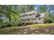 Expansive backyard featuring a wooden deck at 4524 Shumart Dr, Snellville, GA 30039