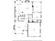 First floor plan with kitchen, living room, dining area, garage, and office at 4674 Lakeway Pl, Alpharetta, GA 30005