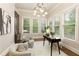 Bright home office space with natural light from large windows, a modern desk, and comfortable seating at 4674 Lakeway Pl, Alpharetta, GA 30005