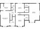 Layout of second floor featuring primary bedroom, bathroom, bedrooms, and walk in closets at 509 Orchards Walk, Stone Mountain, GA 30087
