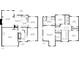 Detailed two-story floor plan showcasing layout of rooms and dimensions for square footage planning at 230 Bluff Oak Dr, Roswell, GA 30076