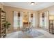 Dedicated home office area with natural light, custom window treatments, and neutral paint colors at 230 Bluff Oak Dr, Roswell, GA 30076