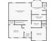 Upstairs floor plan featuring primary bedroom, bathroom, bedrooms, laundry room and closets at 565 Lake Joyce Ln, Fairburn, GA 30213