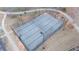Overhead shot of the fenced-in community basketball court at 93 Richmond Way, Villa Rica, GA 30180
