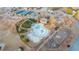 Aerial view of the community park with pool, playground, and greenspace at 93 Richmond Way, Villa Rica, GA 30180
