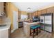 Well-equipped kitchen featuring stainless steel appliances, ample counter space, and an island at 5015 Scuppernong Ct, Austell, GA 30106