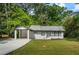 Charming single-story home boasts a covered parking area and a lush green lawn at 2223 Columbia Dr, Decatur, GA 30032
