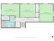 A floor plan with three bedrooms, walk-in closet, a full bathroom and hallway at 2223 Columbia Dr, Decatur, GA 30032